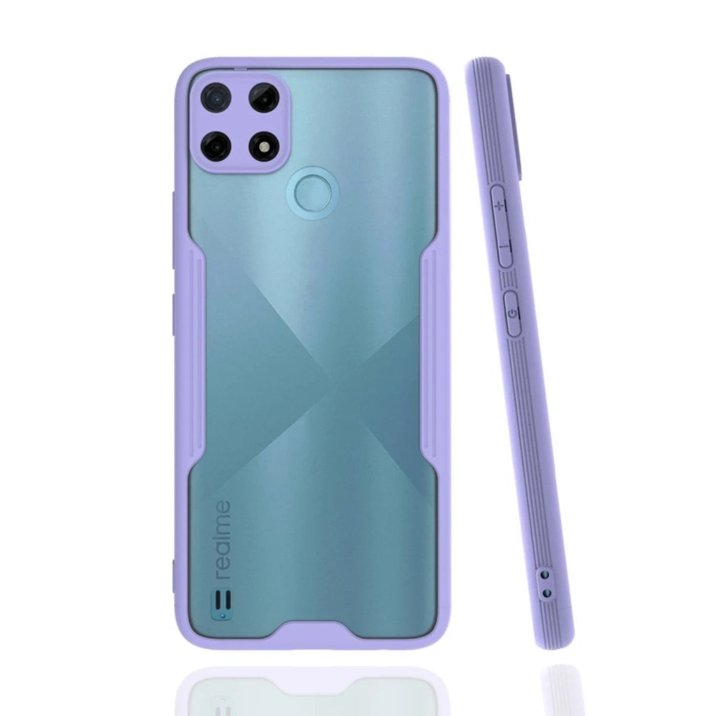 Mey İthalat® Realme C25Y Kılıf Platin Silikon - Lila