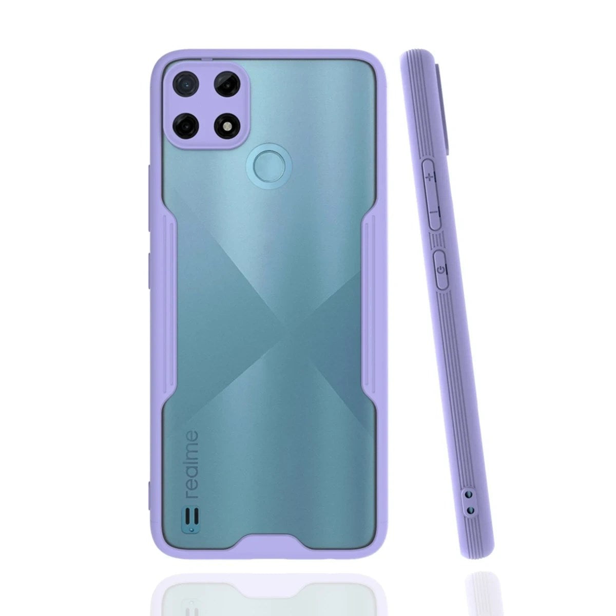 Mey İthalat® Realme C25Y Kılıf Platin Silikon - Lila