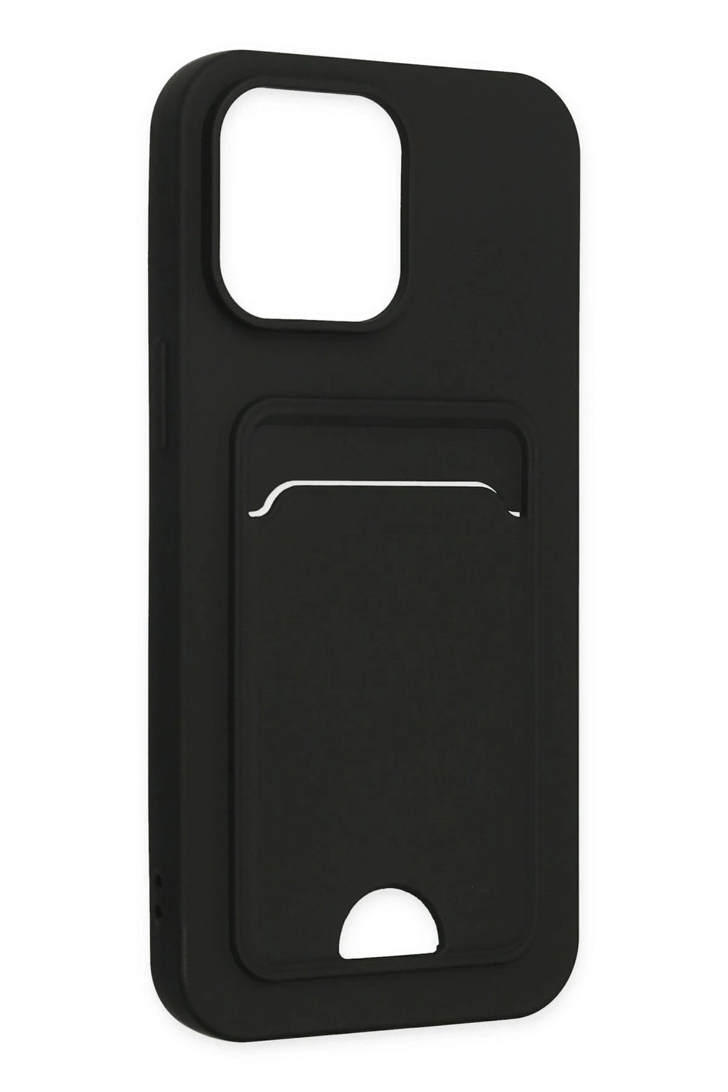 Mey İthalat® iPhone 14 Pro Kılıf Kelvin Kartvizitli Silikon - Siyah