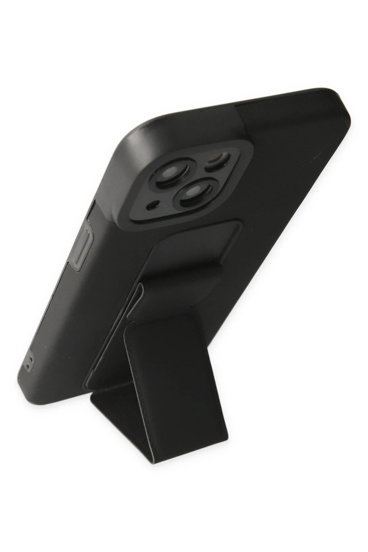 Mey İthalat® iPhone 14 Plus Kılıf Mega Standlı Silikon - Siyah