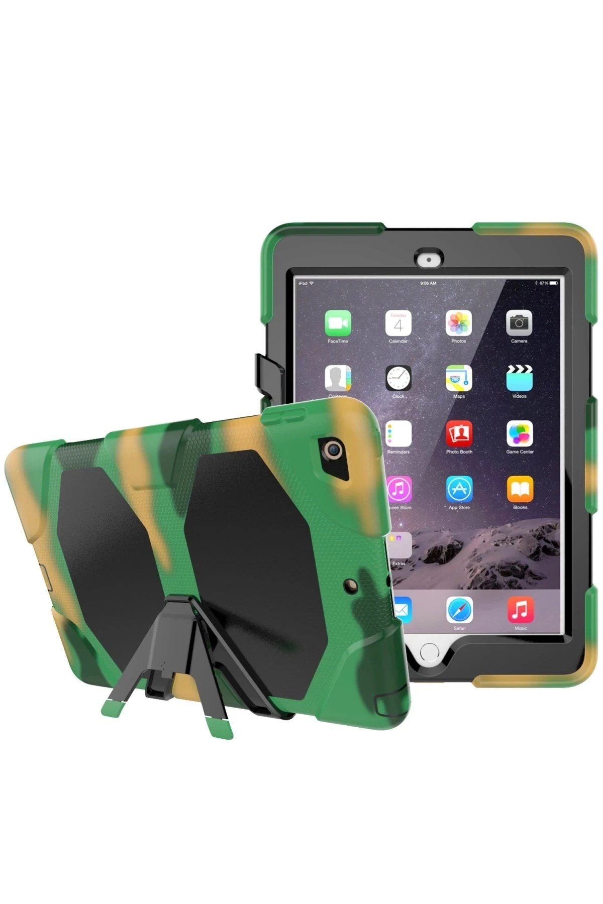 Mey İthalat® iPad 5 Air 9.7 Kılıf Griffin Tablet Kapak - Kamuflaj