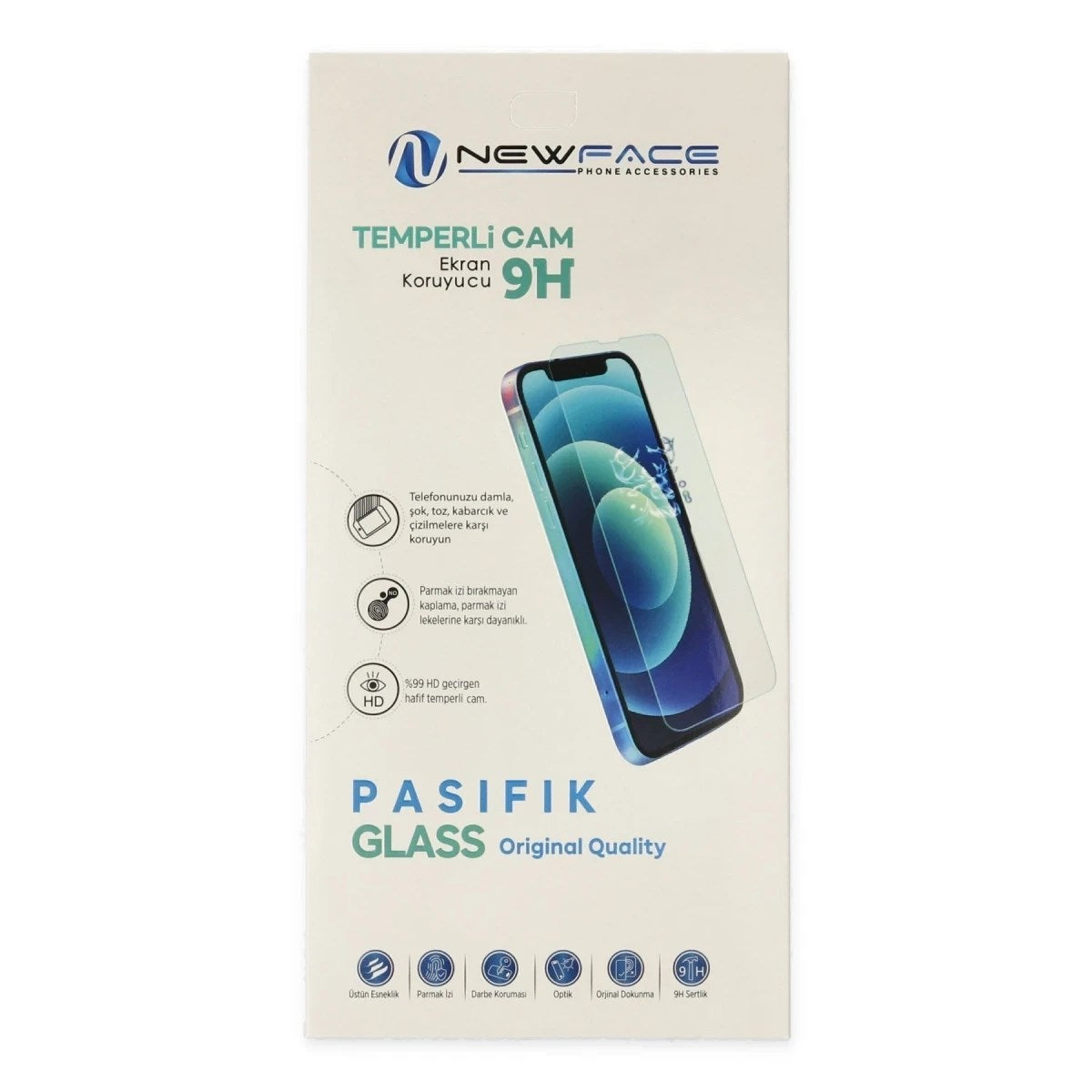 Mey İthalat® iPhone 16 Plus Pasifik Cam Ekran Koruyucu