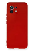 Mey İthalat® Mi 11 Kılıf Nano içi Kadife Silikon - Kırmızı
