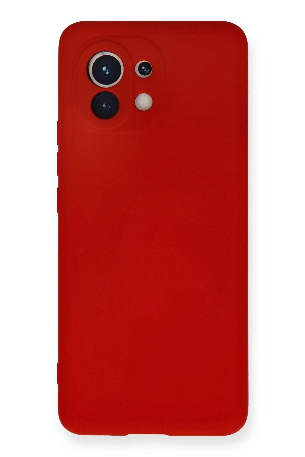 Mey İthalat® Mi 11 Kılıf Nano içi Kadife Silikon - Kırmızı