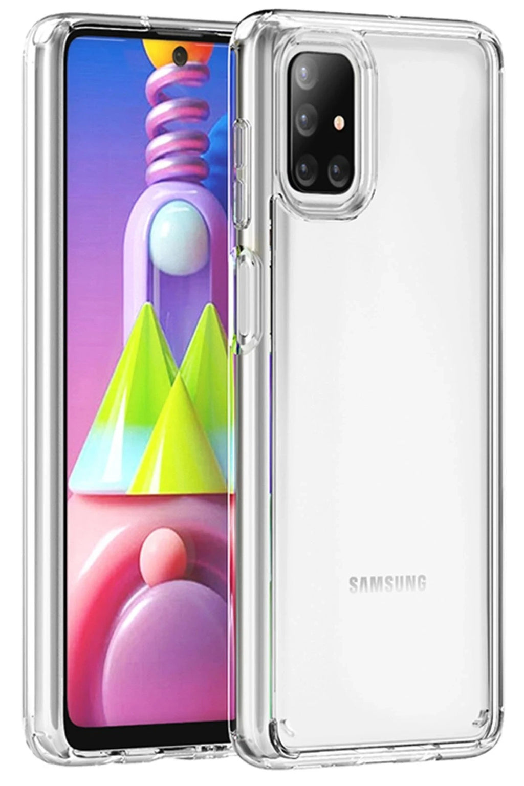 Mey İthalat® Samsung Galaxy M51 Kılıf Lüx Şeffaf Silikon