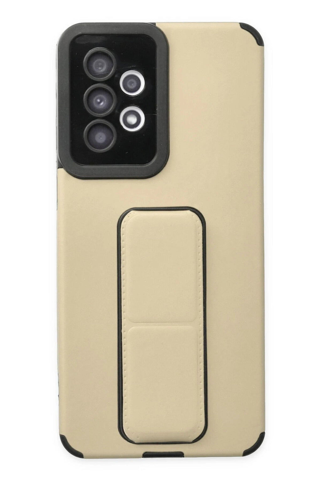 Mey İthalat® Samsung Galaxy A33 5G Kılıf Mega Standlı Silikon - Gold