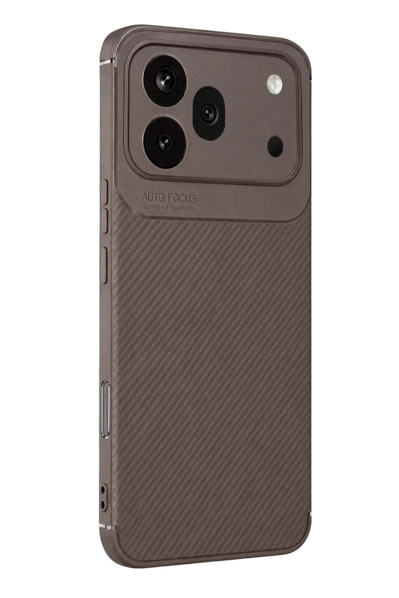Mey İthalat® Huawei Honor 600 Pro Auto Focus Karbon Kapak - Gri