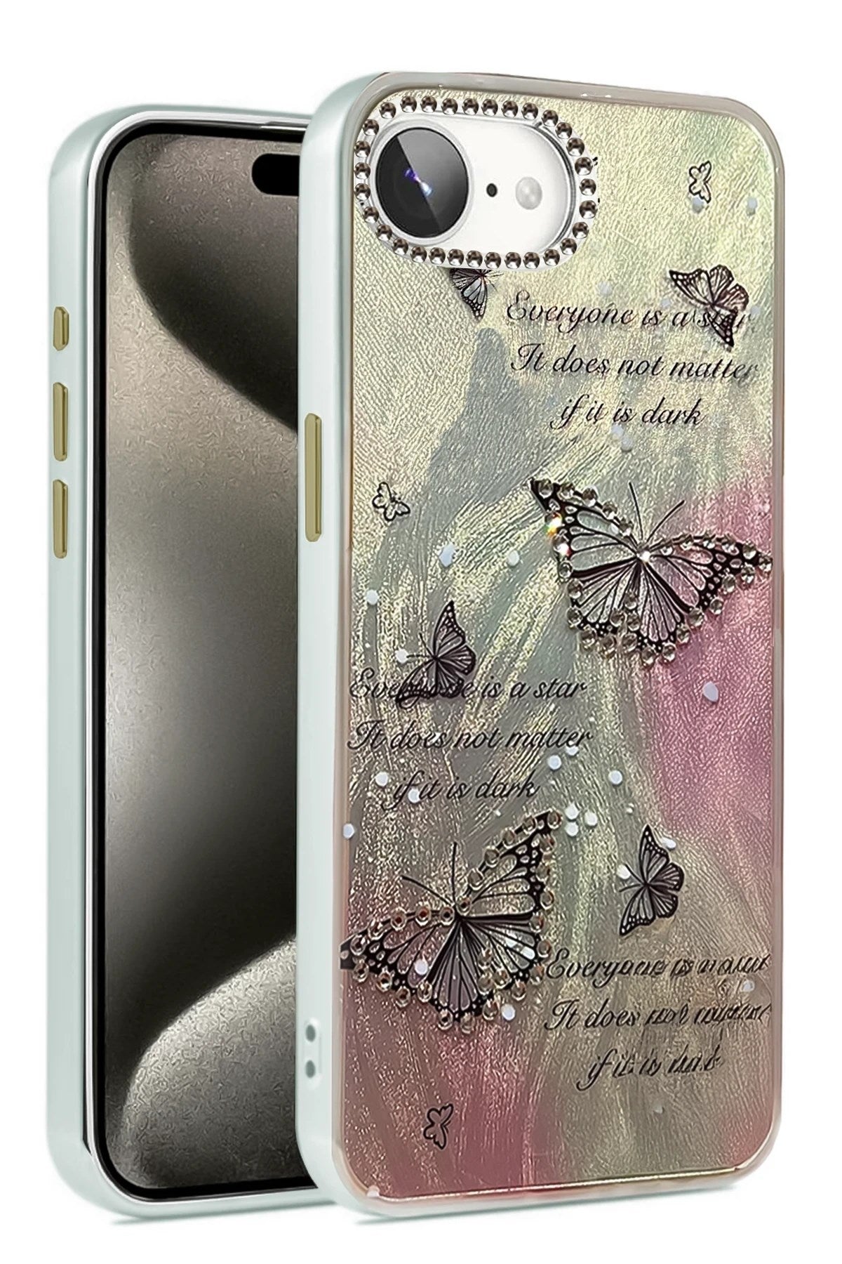 Mey İthalat® iPhone 16E Kılıf Blade Aynalı Desenli Kapak - Desen 6