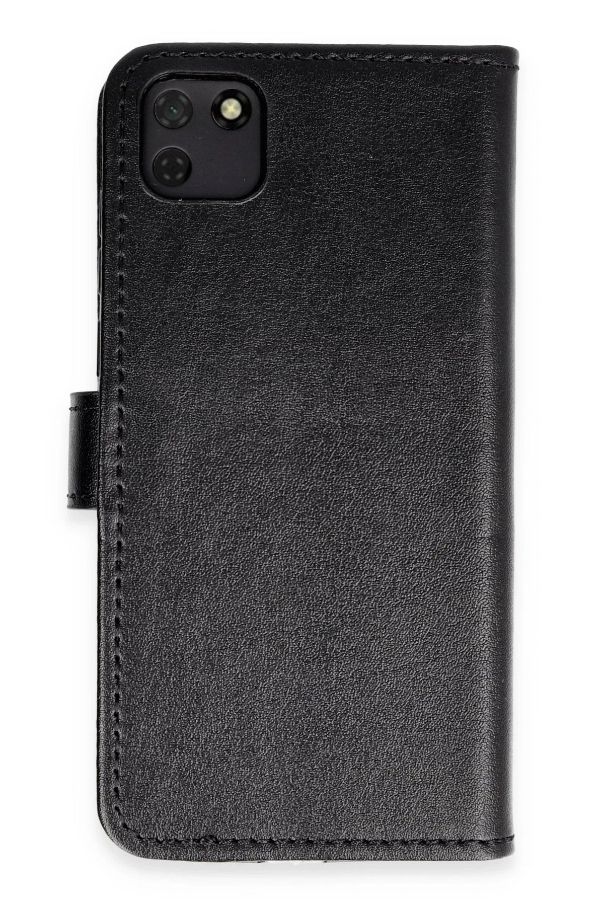 Mey İthalat® Huawei Y5P Kılıf Trend S Plus Kapaklı Kılıf - Siyah