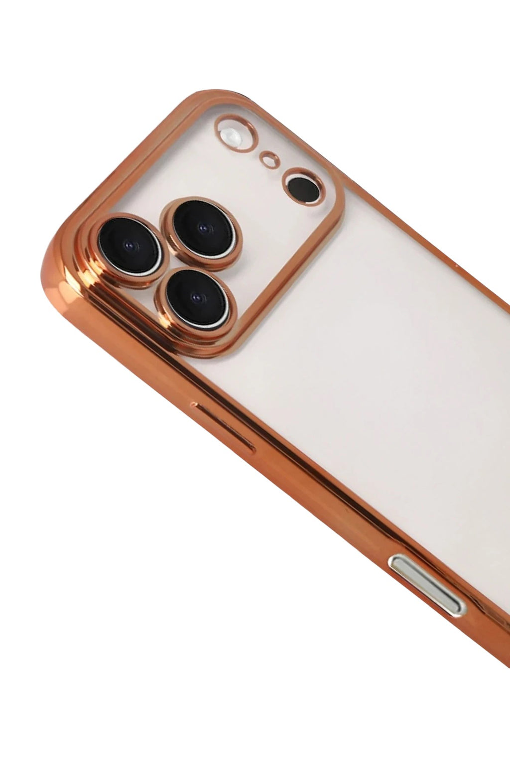Mey İthalat® iPhone 17 Pro Lensli Silikon - Turuncu