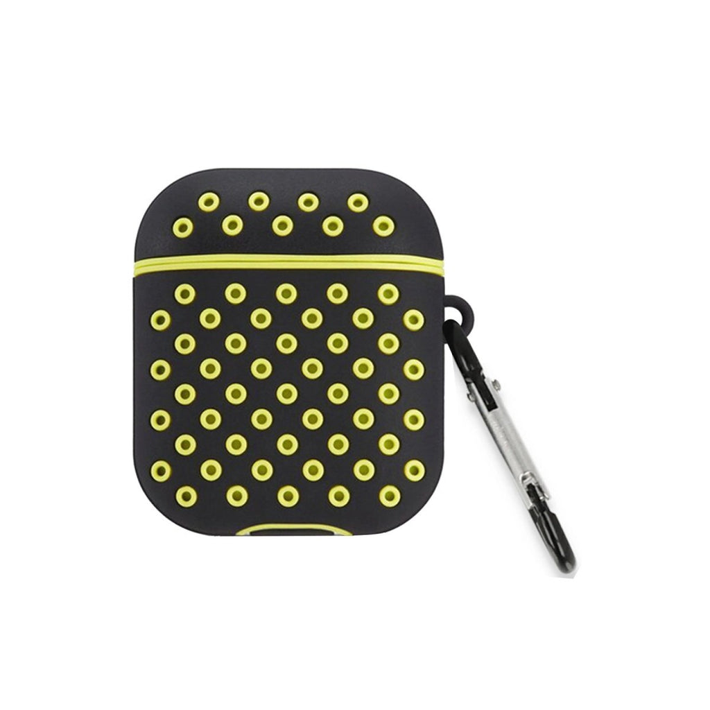 Mey İthalat® Airpods 2 (2.nesil) Spor Delikli Kılıf - Siyah-Sarı