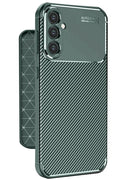 Mey İthalat® Samsung Galaxy A56 Kılıf Auto Focus Karbon Kapak - Koyu Yeşil