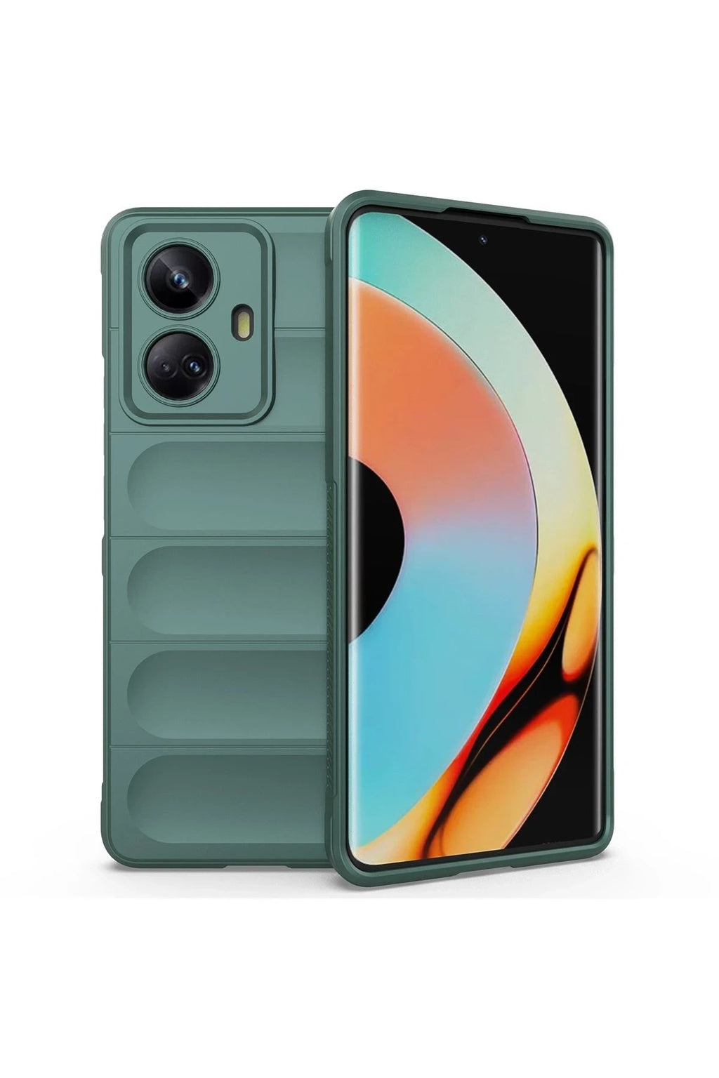Mey İthalat® Realme 10 Pro 5G Kılıf Optimum Silikon - Koyu Yeşil