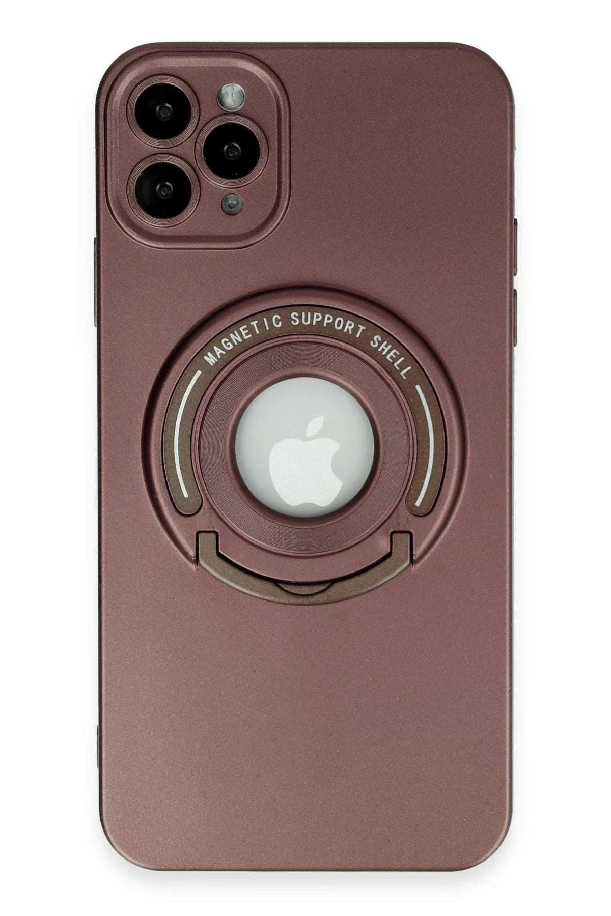 Mey İthalat® iPhone 12 Pro Kılıf Lukka Magneticsafe Kapak - Kahverengi