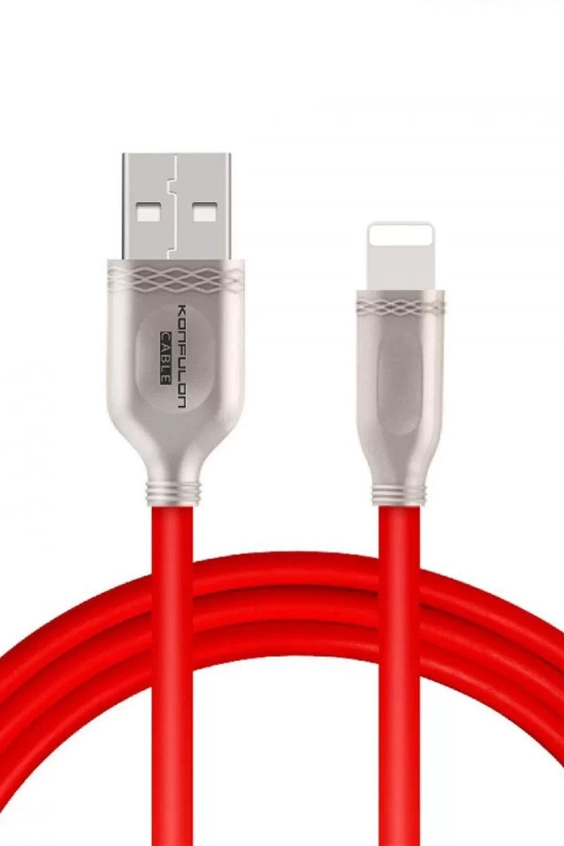 Mey İthalat® S48 Lightning Kablo iphone Uyumlu 1M 3A - Kırmızı