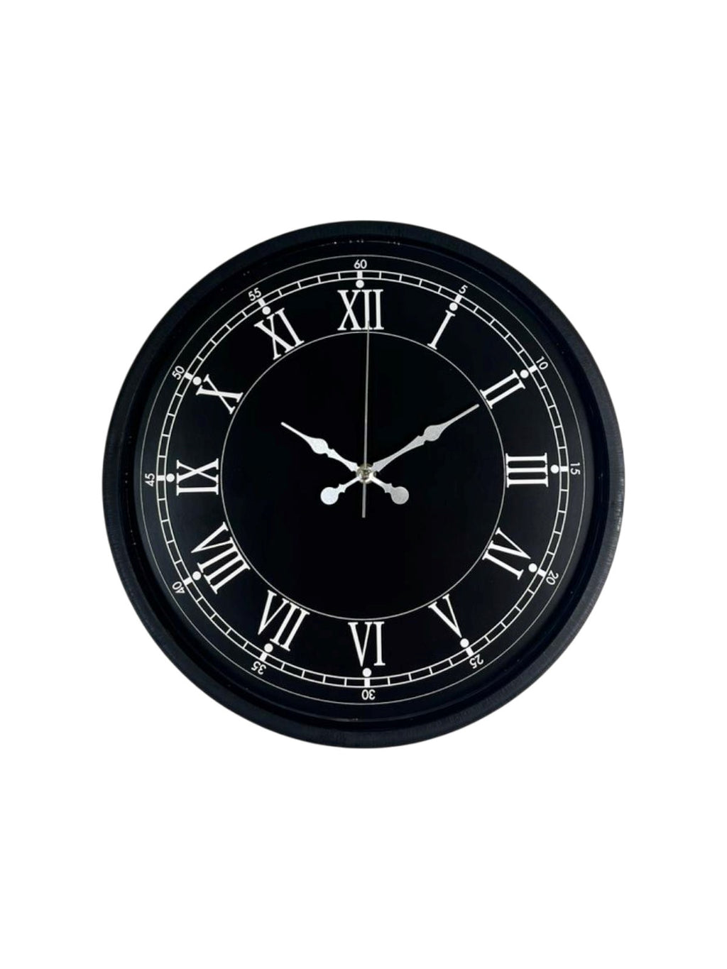 36 Cm Modern Siyah Duvar Saati