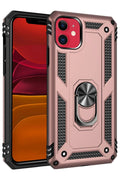 Mey İthalat® iPhone 11 Kılıf Sofya Yüzüklü Silikon Kapak - Rose