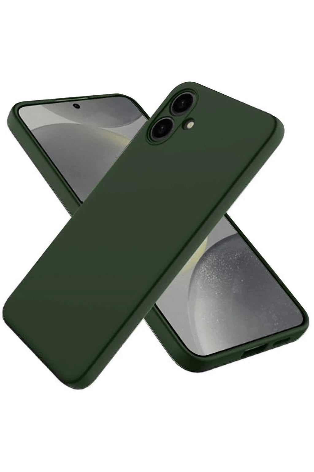 Mey İthalat® Samsung Galaxy A06 Kılıf First Silikon - Koyu Yeşil
