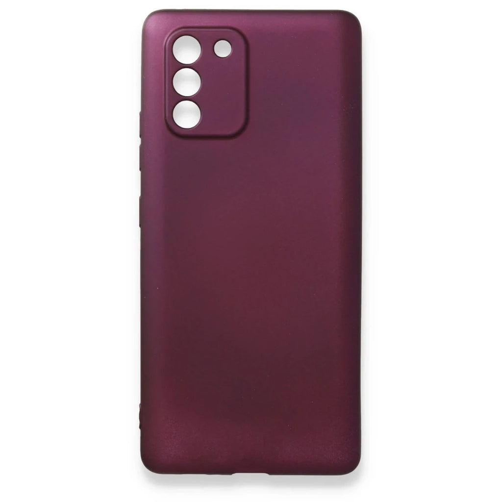 Mey İthalat® Samsung Galaxy A91 / S10 Lite Kılıf First Silikon - Mürdüm