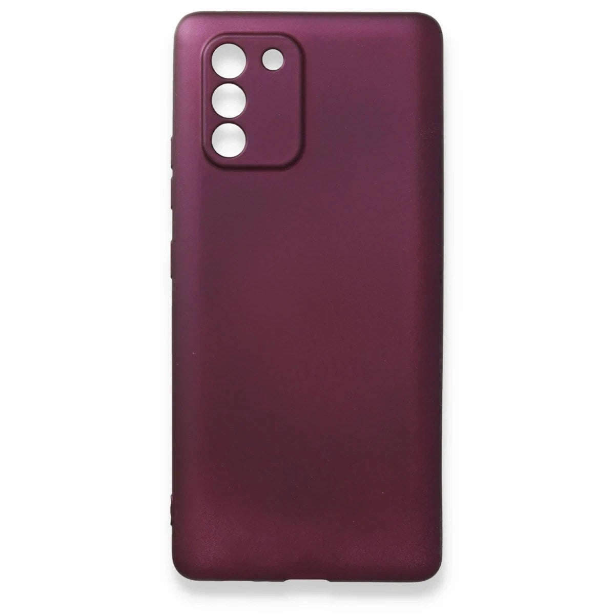 Mey İthalat® Samsung Galaxy A91 / S10 Lite Kılıf First Silikon - Mürdüm