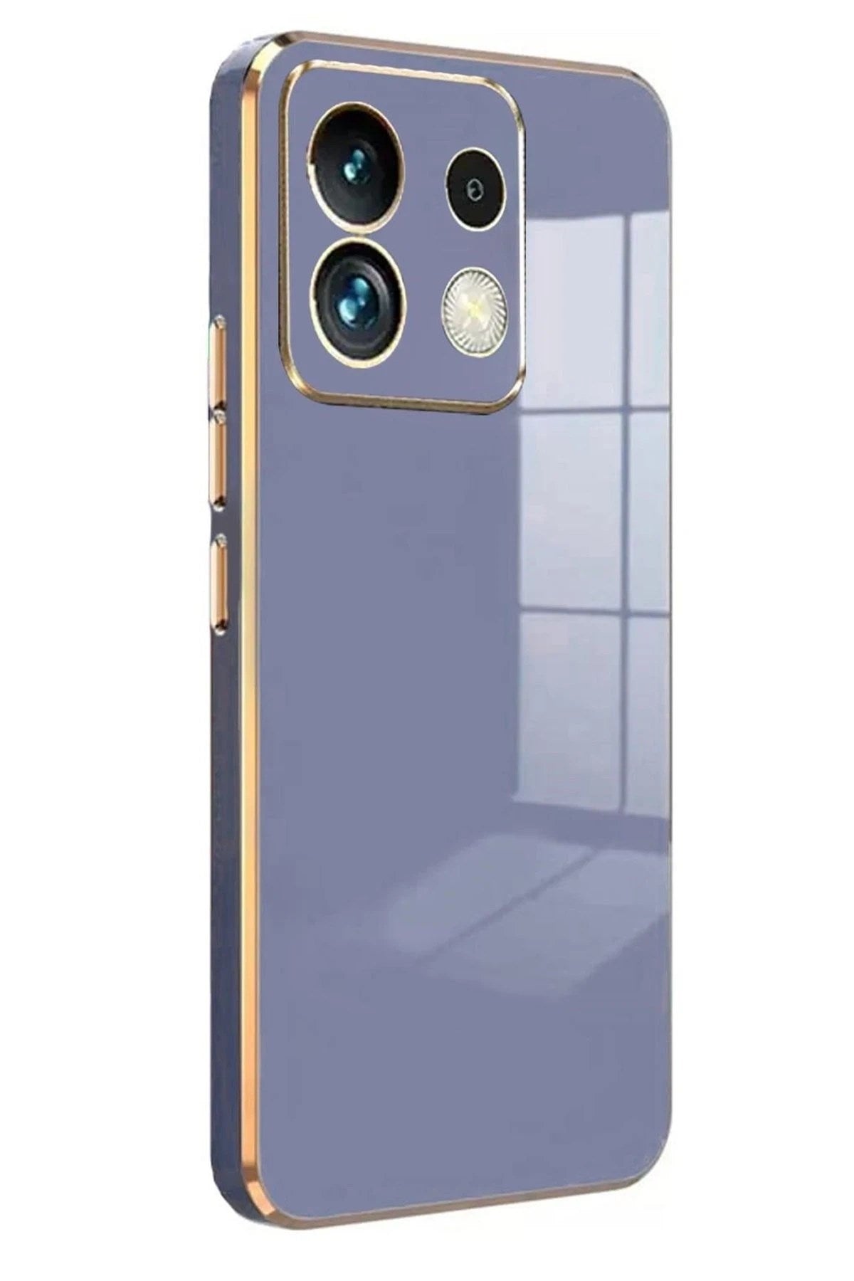 Mey İthalat® Poco M6 Pro 4G Kılıf Volet Silikon - Mavi
