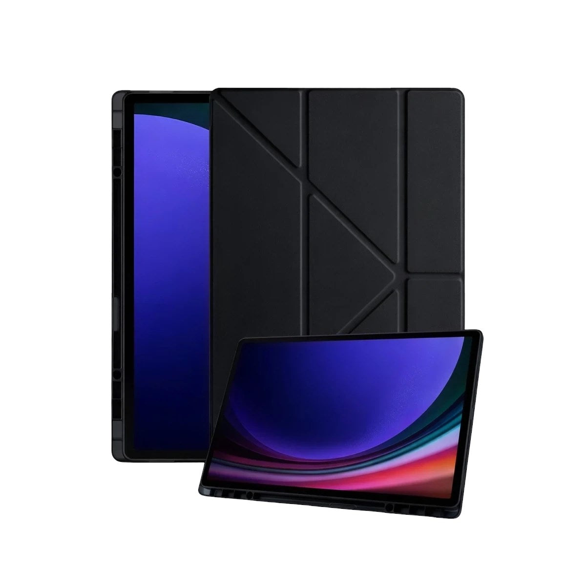 Mey İthalat® Samsung Galaxy X930 Tab S11 Ultra 14.6 Kalemlikli Mars Tablet Kılıfı - Siyah