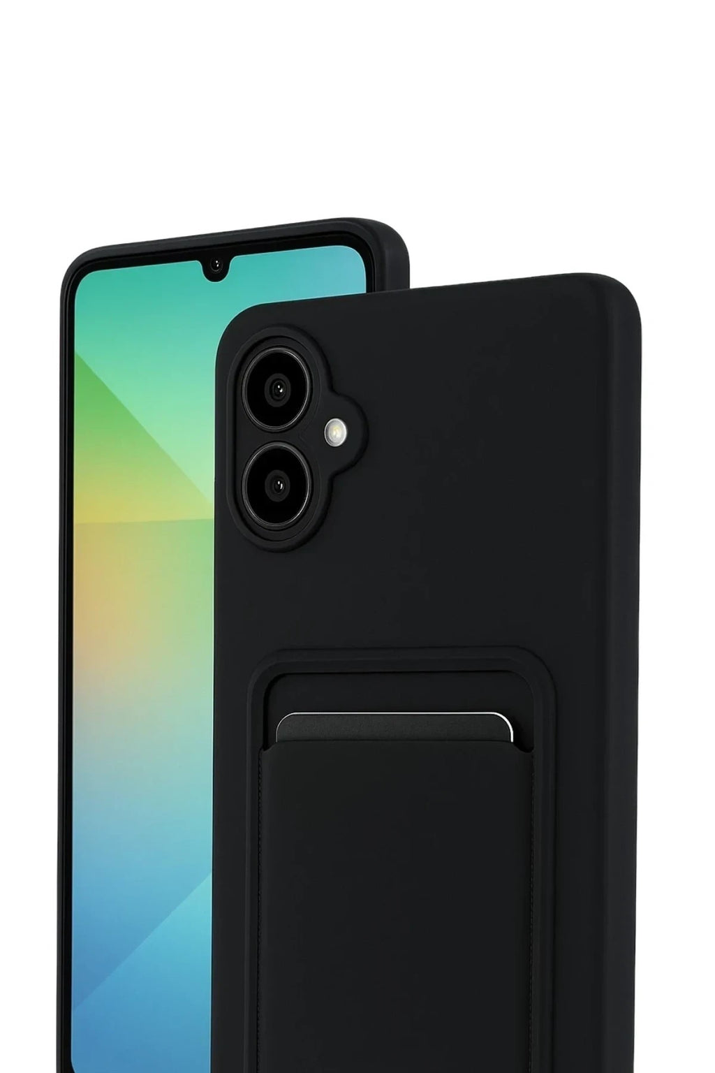 Mey İthalat® Samsung Galaxy A07 4G Kelvin Kartvizitli Silikon - Siyah