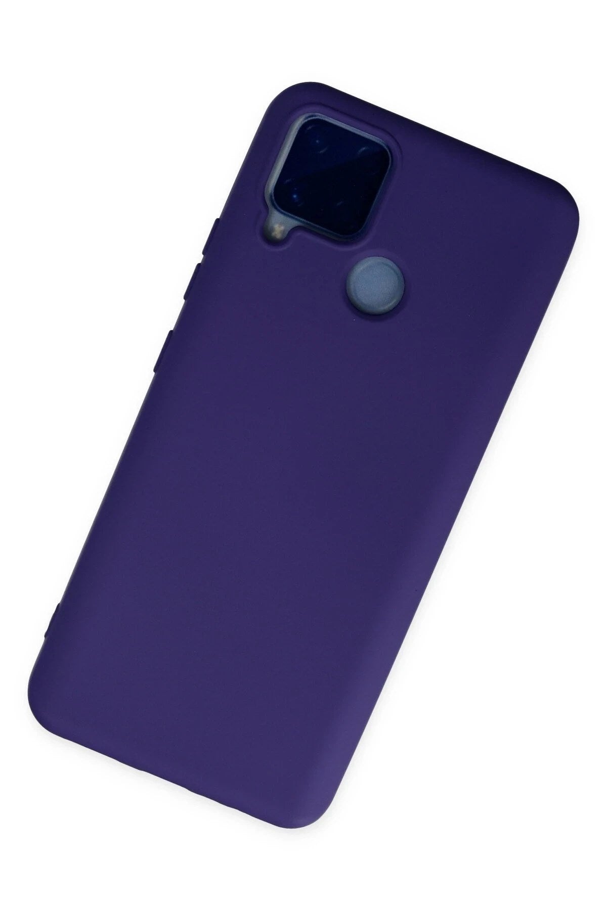 Mey İthalat® Realme C15 Kılıf Nano içi Kadife Silikon - Mor