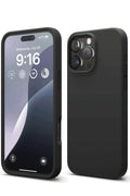 Mey İthalat® iPhone 16 Pro Max Kılıf Nano içi Kadife Silikon - Siyah