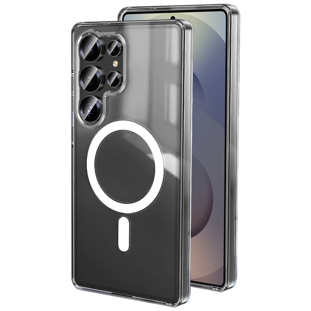 Mey İthalat® Samsung Galaxy S25 Ultra Kılıf Magneticsafe Şeffaf Silikon - Şeffaf