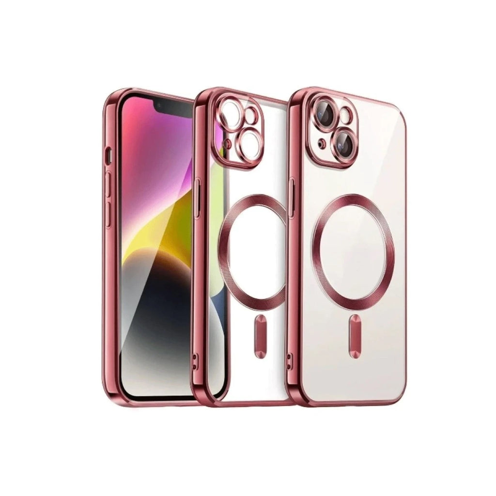 Mey İthalat® iPhone 15 Kılıf Kross Magneticsafe Kapak - Kırmızı