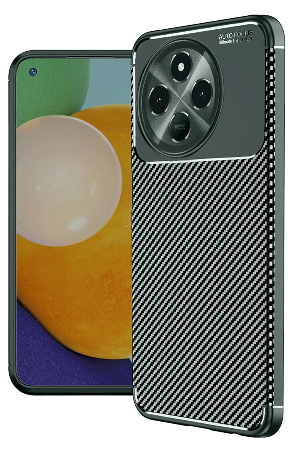 Mey İthalat® Tecno Spark 30 Pro Kılıf Auto Focus Karbon Kapak - Koyu Yeşil