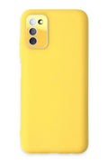 Mey İthalat® Samsung Galaxy A03S Kılıf Lansman Glass Kapak - Sarı