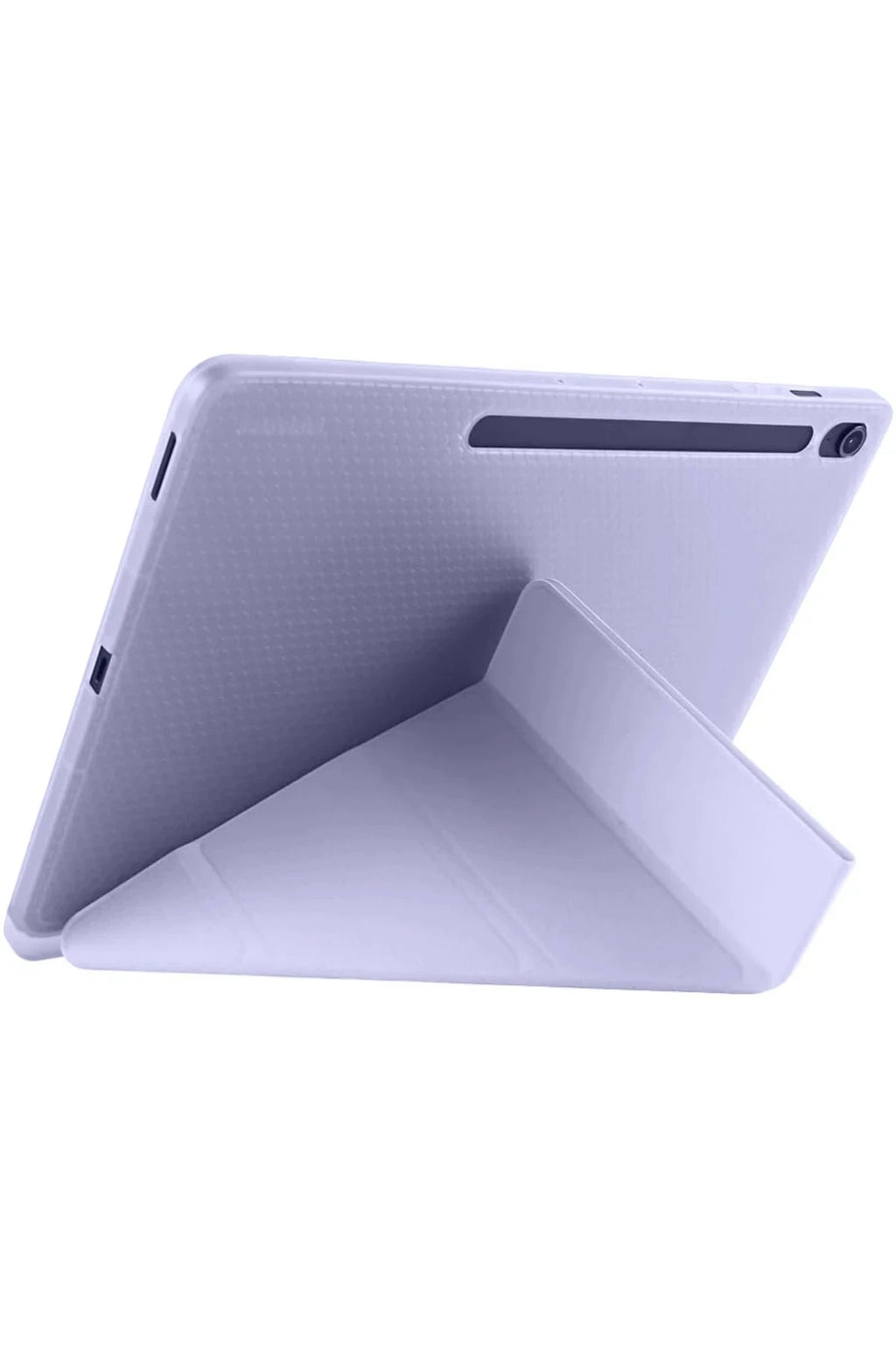 Mey İthalat® iPad Pro 11 (2024) Kılıf Kalemlikli Hugo Tablet Kılıfı - Lila