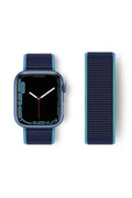 Mey İthalat® Watch 38mm Hasırlı Cırtcırtlı Kordon - Mavi-Lacivert
