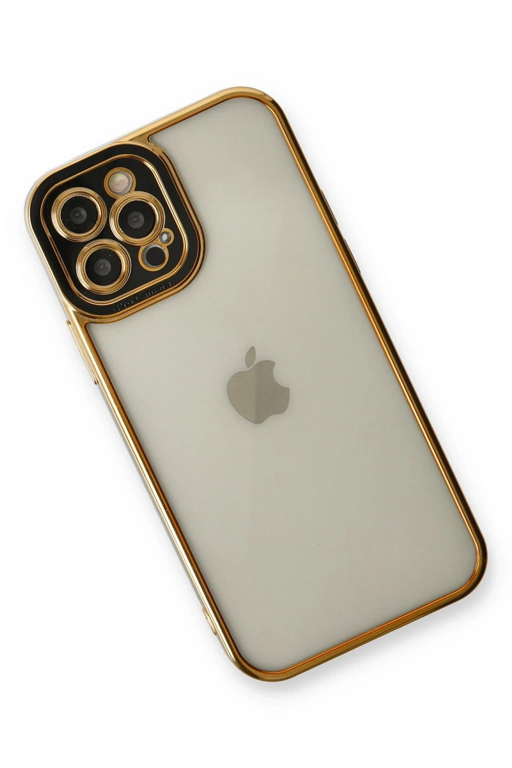 Mey İthalat® iPhone 12 Pro Kılıf Liva Lens Silikon - Siyah