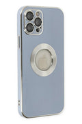 Mey İthalat® iPhone 12 Pro Kılıf Store Silikon - Sierra Blue