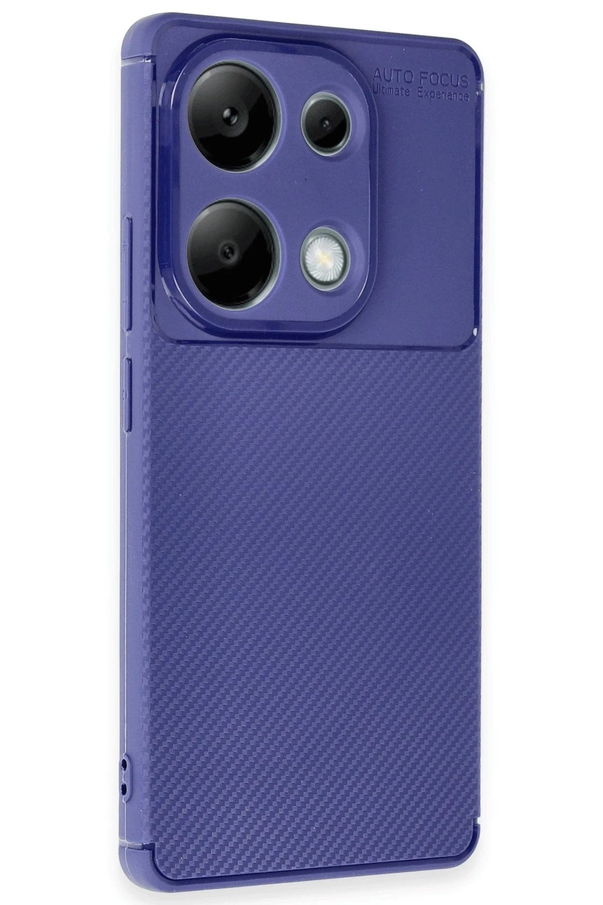Mey İthalat® Redmi Note 13 Pro 4G Kılıf Auto Focus Karbon Kapak - Lacivert