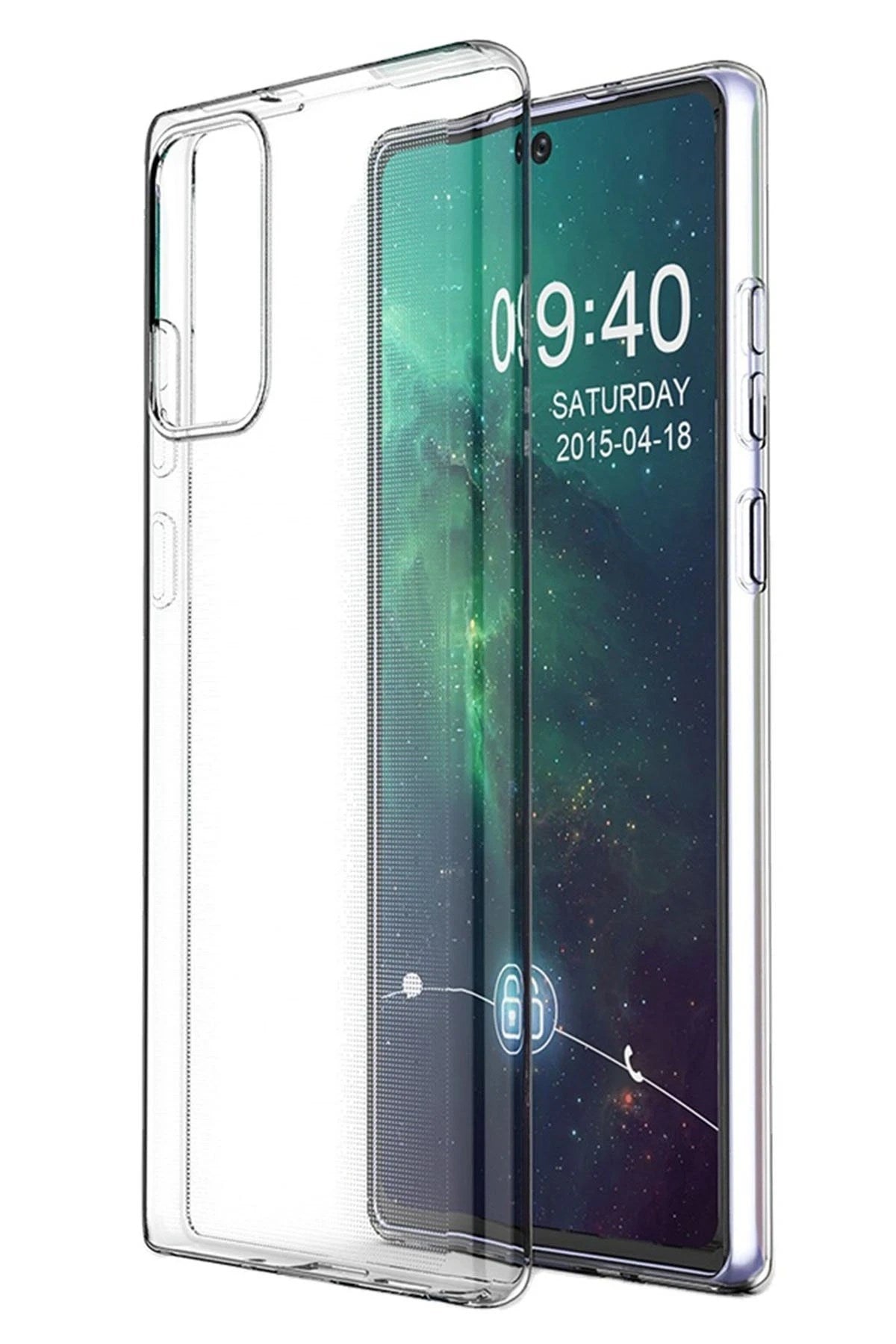 Mey İthalat® Samsung Galaxy Note 20 Kılıf Lüx Şeffaf Silikon