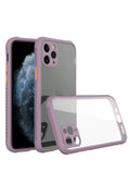 Mey İthalat® iPhone 11 Pro Kılıf Miami Şeffaf Silikon - Açık Mor