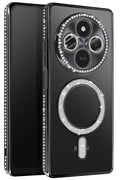 Mey İthalat® Redmi 14C Joke Simli Magneticsafe Kılıf - Siyah