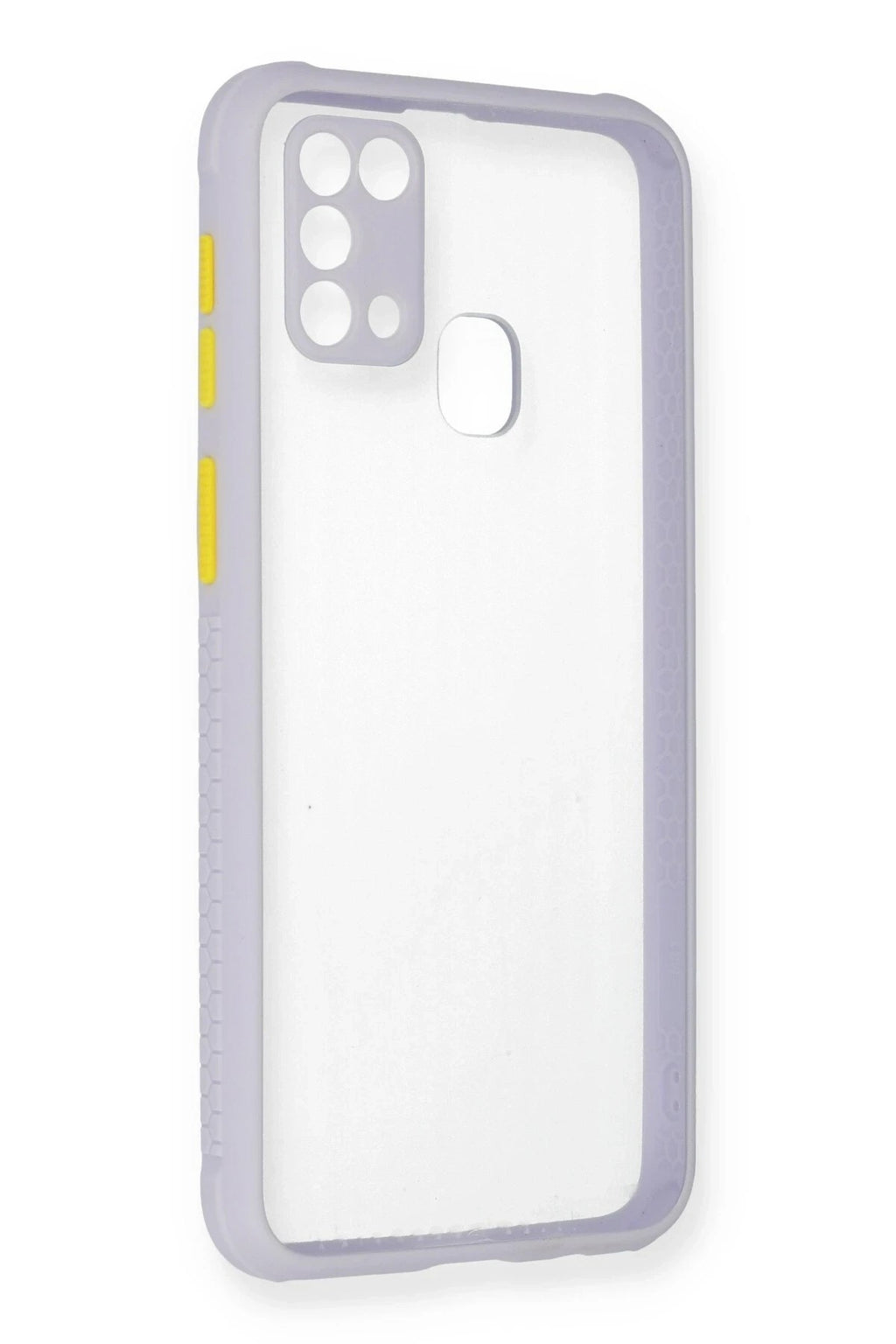 Mey İthalat® Samsung Galaxy M31 Kılıf Miami Şeffaf Silikon - Lila