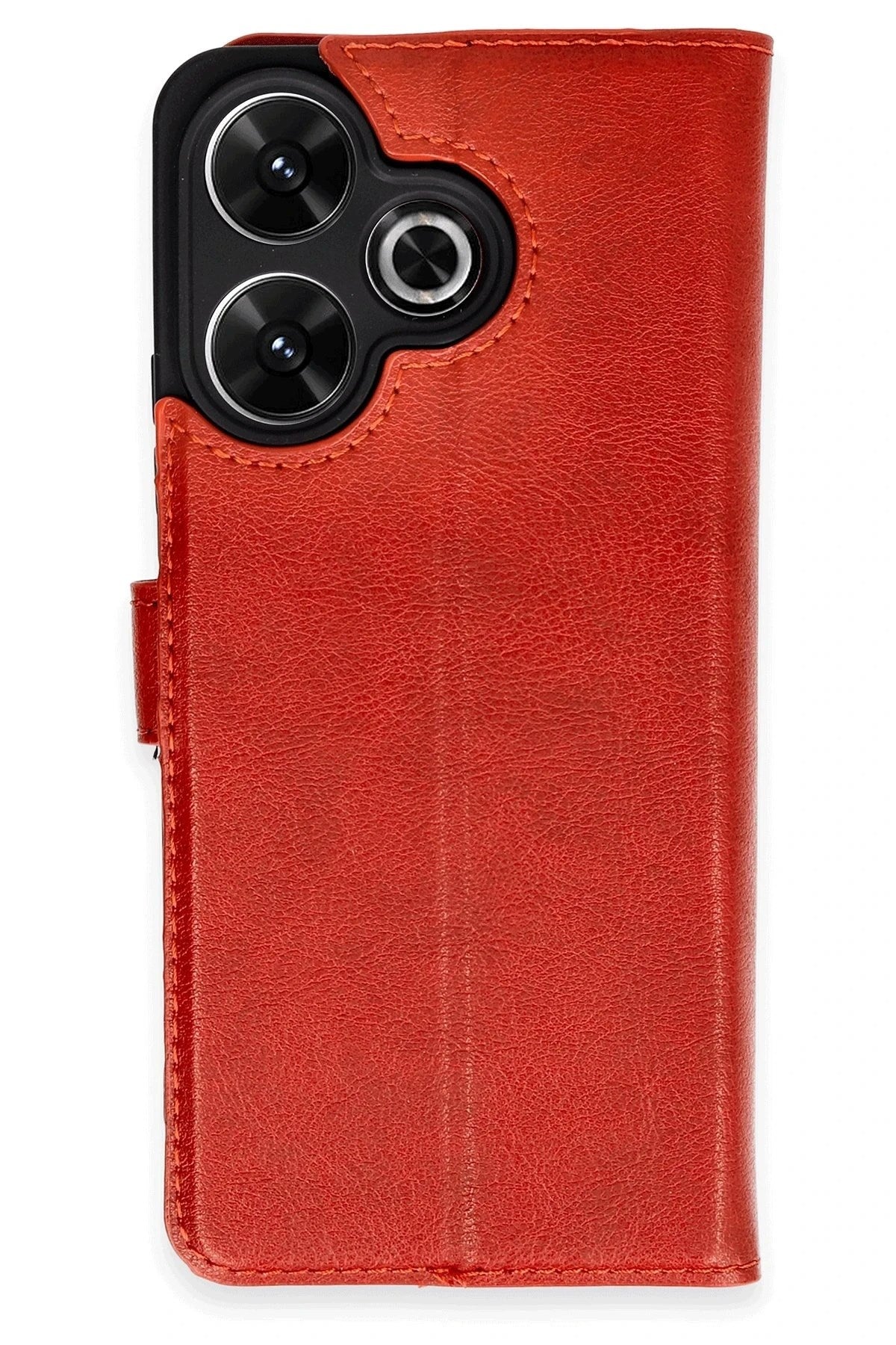 Mey İthalat® Redmi 13 4G Kılıf Trend S Plus Kapaklı Kılıf - Kırmızı