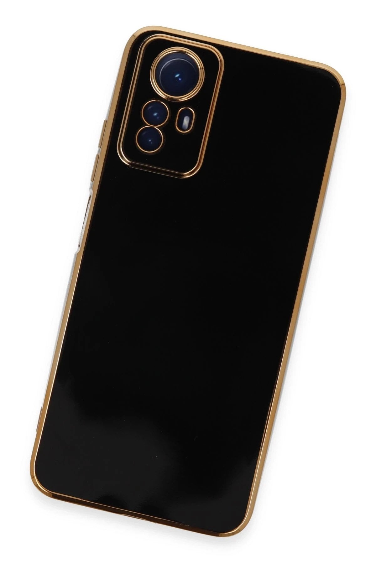 Mey İthalat® Redmi Note 12S Kılıf Volet Silikon - Siyah