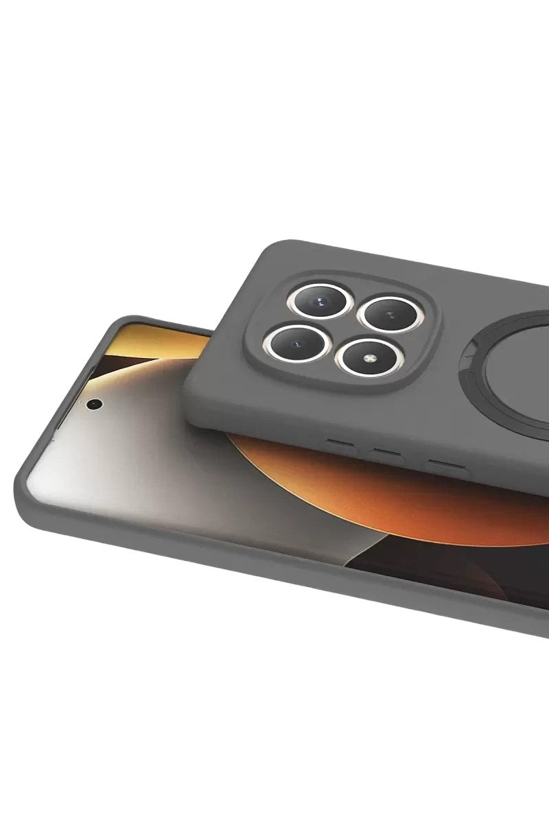 Mey İthalat® Redmi Note 15 Pro 5G Regal Magsafe Standlı Kapak - Titan Gri