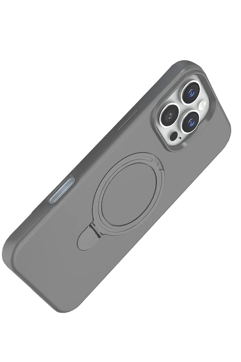Mey İthalat® iPhone 16 Pro Max Regal Magsafe Standlı Kapak - Titan Gri