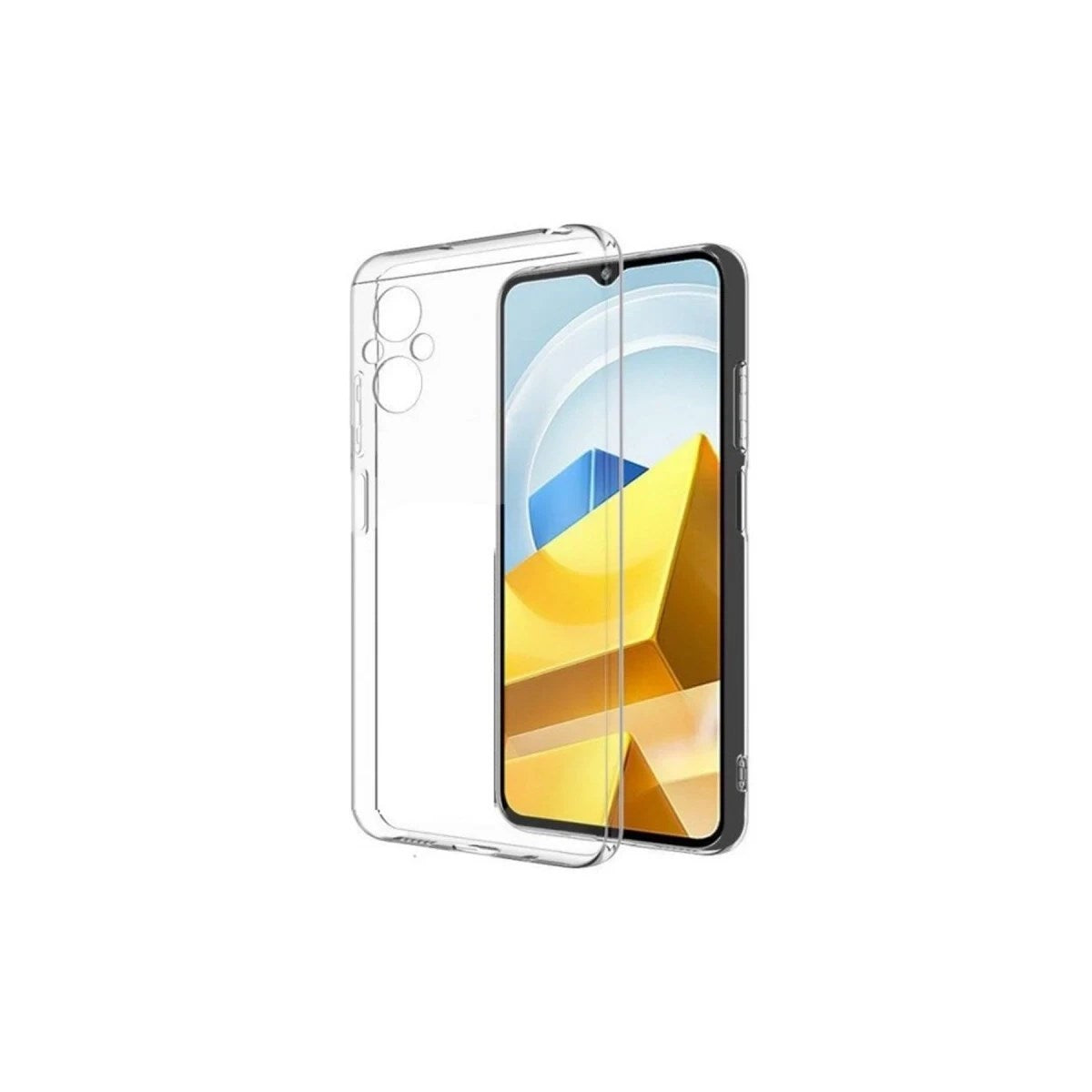 Mey İthalat® Poco M5 Kılıf Lüx Şeffaf Silikon