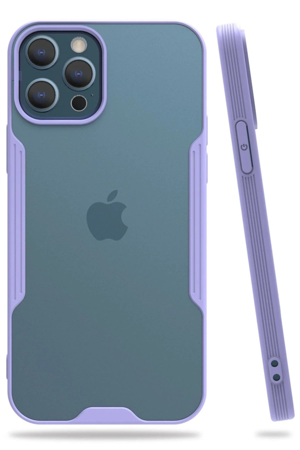 Mey İthalat® iPhone 12 Pro Max Kılıf Platin Silikon - Lila