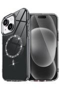 Mey İthalat® iPhone 15 Plus Live Diamond Magsafe Kapak - Siyah