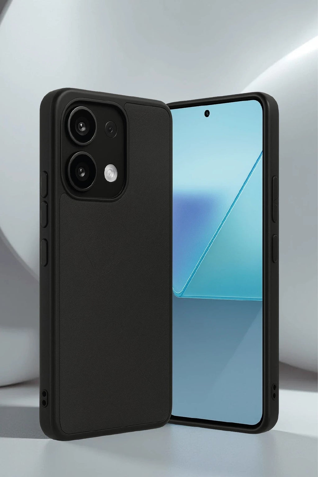 Mey İthalat® Redmi Note 13 4G Kılıf Aras Deri Kapak - Kırmızı